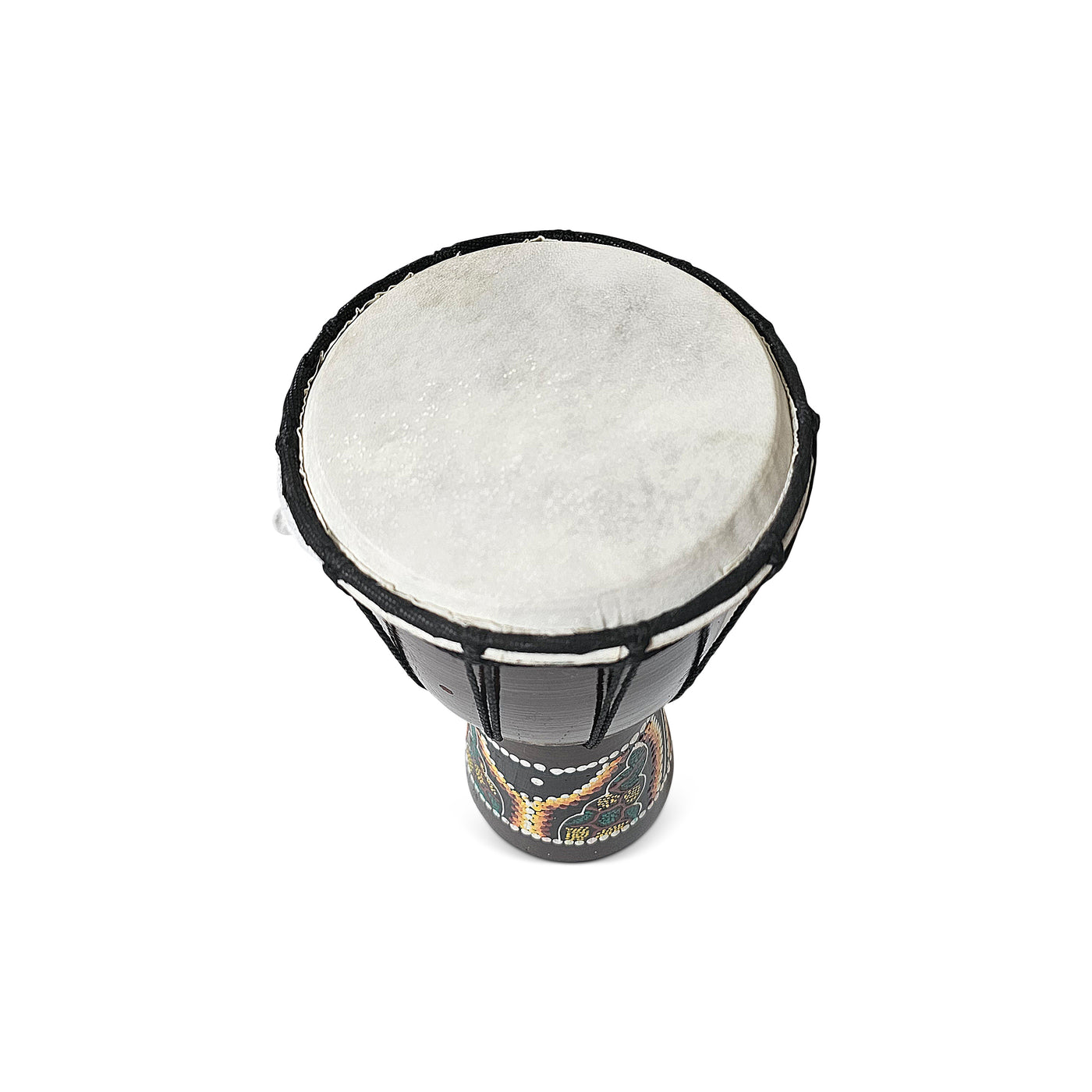 13" Hand Carved Wooden Djembe Drum with Beater – Traditional African Percussion