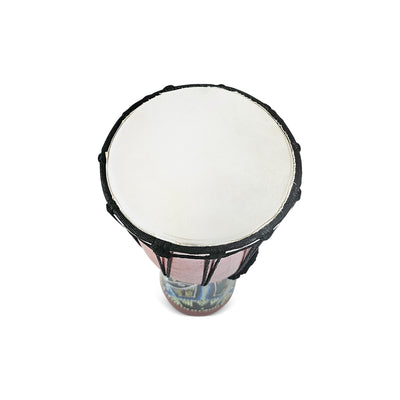 16" Hand Carved Wooden Djembe Drum – Traditional African Percussion