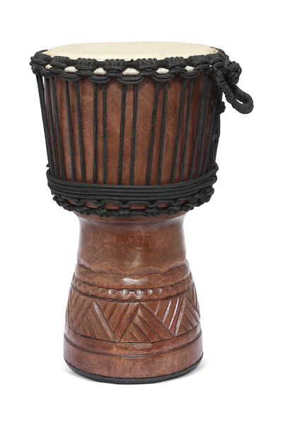 16 inch professional hand carved wooden djembe drum with rope tuning and goat skin head