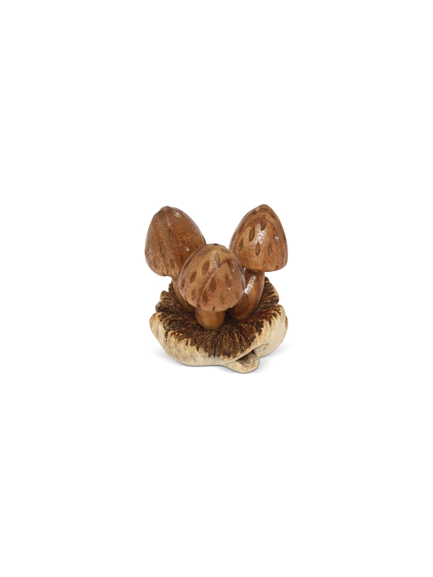 Mini mushroom décor handmade by Indonesian artisan