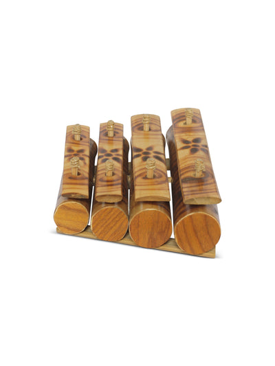 Hand Carved Bamboo Xylophone (Rindik) with Beater – Traditional Balinese Gamelan Instrument