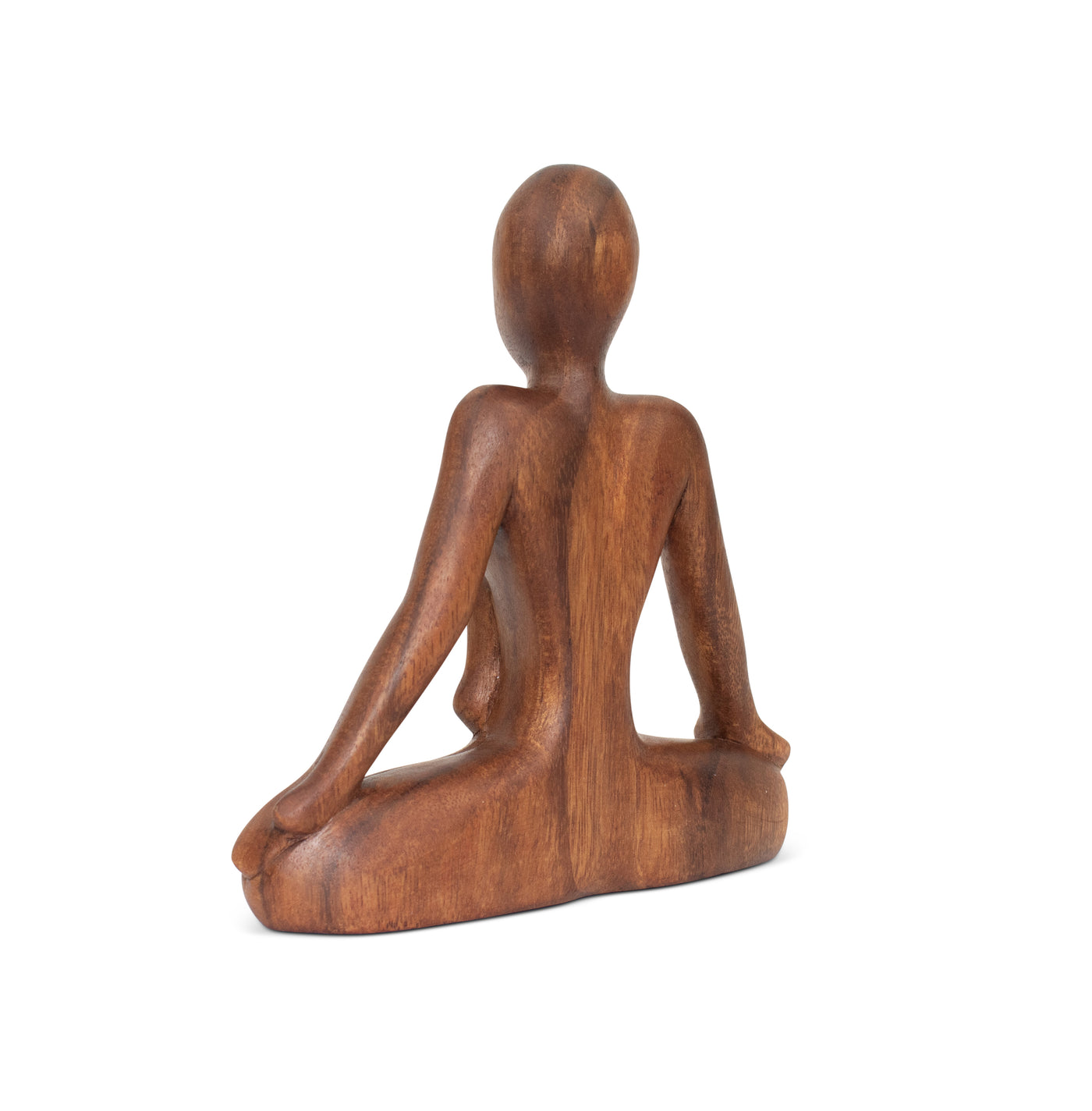 8" Wooden Handmade Mini Yoga Figurines, Yoga Pose Statue, Yoga Room Studio Decor, Mindful Home Decor Yogi Gift, Decorative Shelf Decor Objects, Zen Inspired - Cobbler's Pose