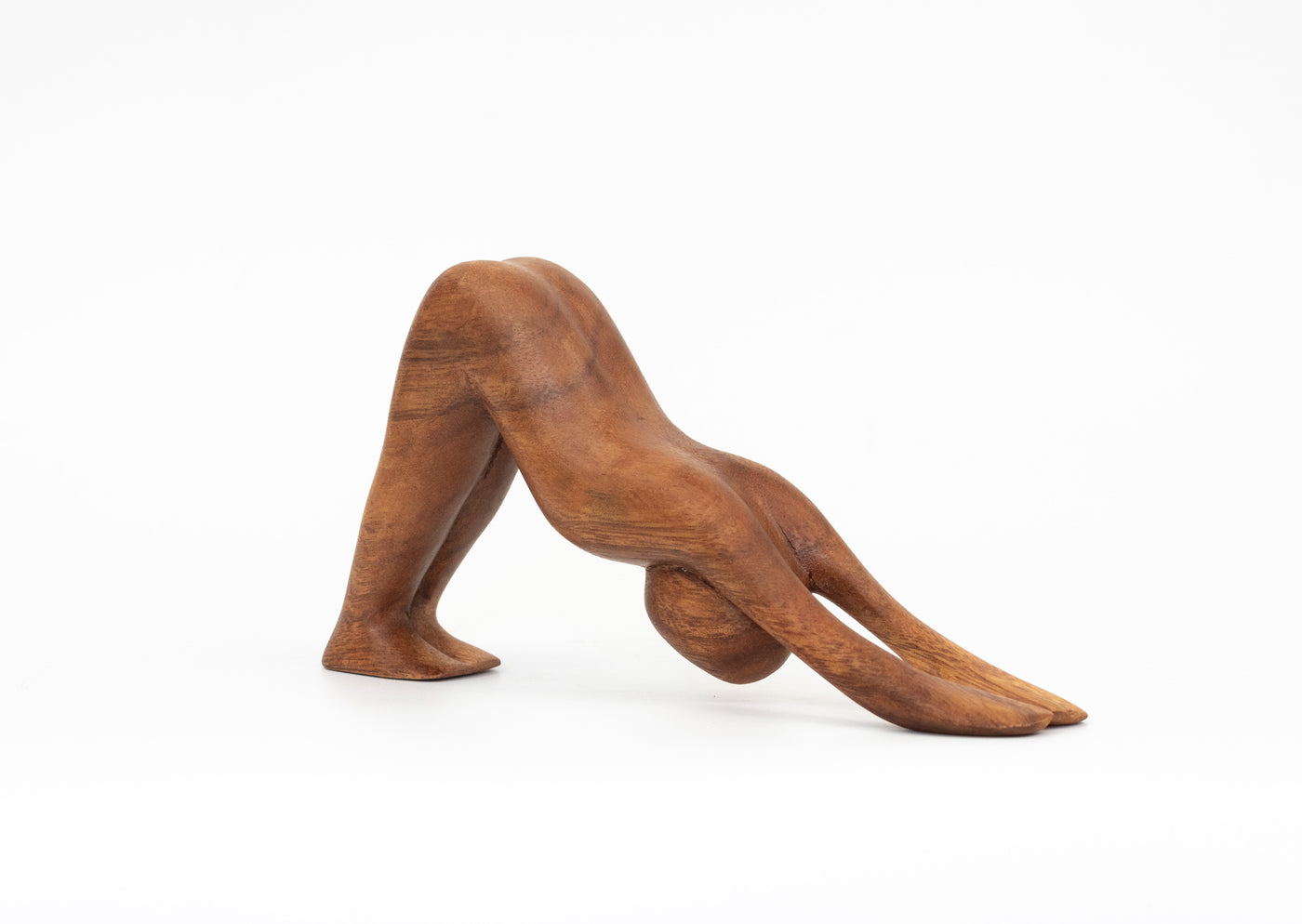 8" Wooden Handmade Mini Yoga Figurines, Yoga Pose Statue, Yoga Room Studio Decor, Mindful Home Decor Yogi Gift, Decorative Shelf Decor Objects - Downward Facing Dog