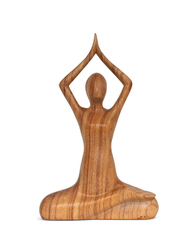 Wooden Handmade Mini Yoga Figurines, Yoga Pose Statue, Yoga Room Studio Decor, Mindful Home Decor Yogi Gift, Decorative Shelf Decor Objects - Easy Pose