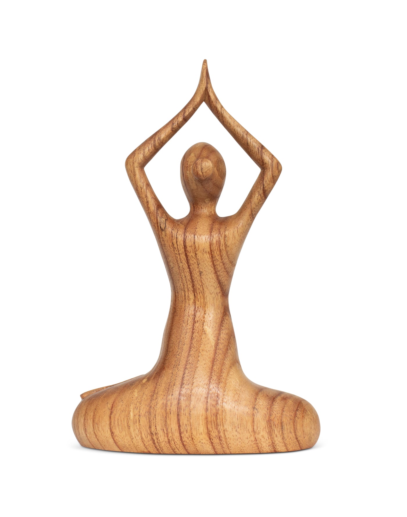 10" Wooden Handmade Mini Yoga Figurines, Yoga Pose Statue, Yoga Room Studio Decor, Mindful Home Decor Yogi Gift, Decorative Shelf Decor Objects - Easy Pose