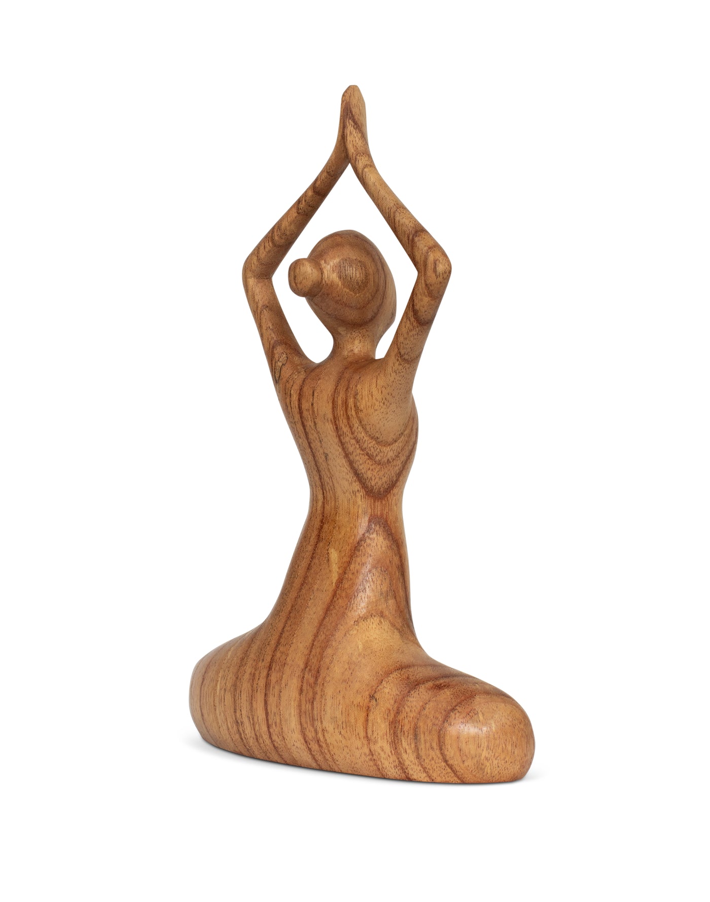10" Wooden Handmade Mini Yoga Figurines, Yoga Pose Statue, Yoga Room Studio Decor, Mindful Home Decor Yogi Gift, Decorative Shelf Decor Objects - Easy Pose
