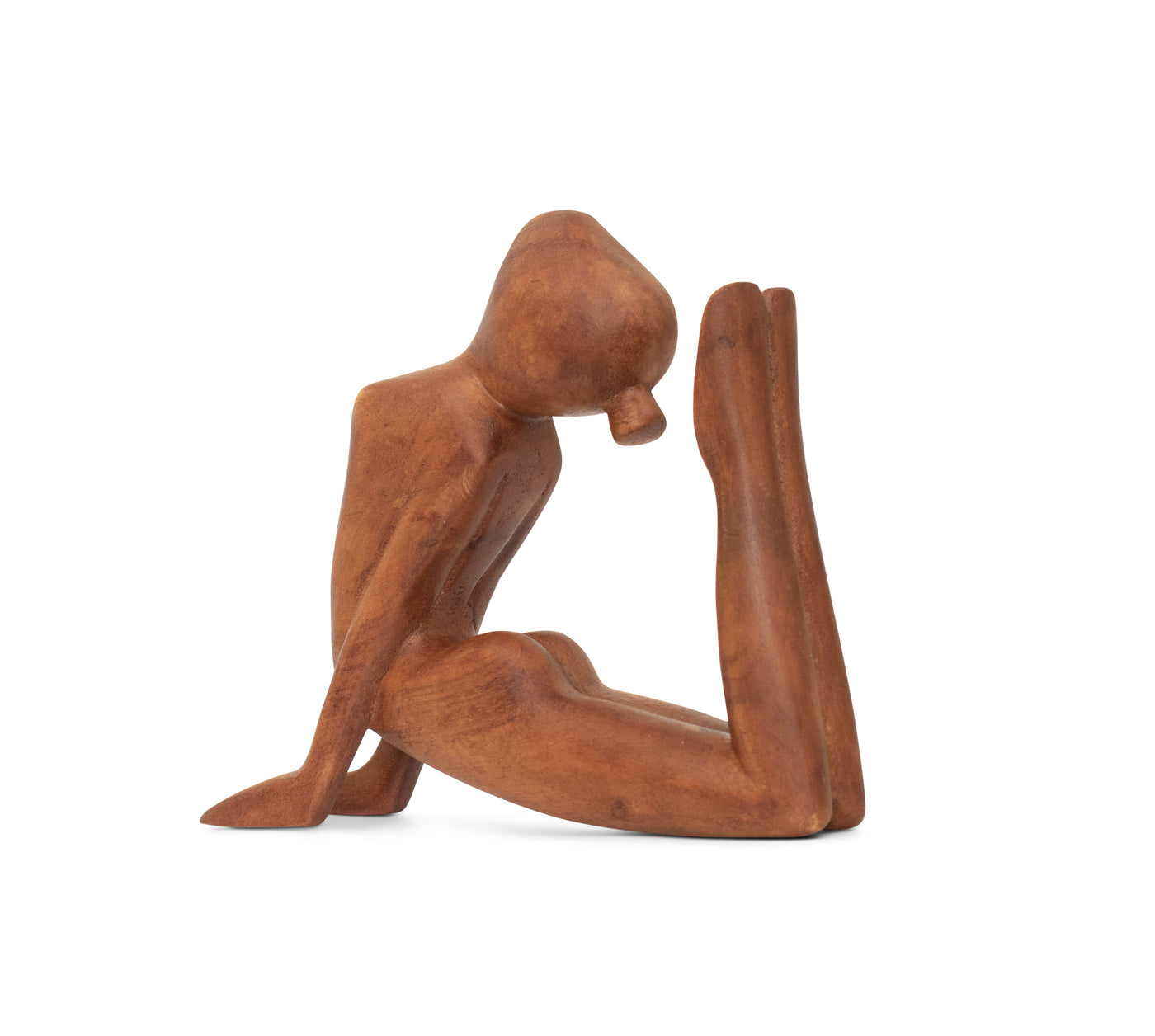 8" Wooden Handmade Mini Yoga Figurines, Yoga Pose Statue, Yoga Room Studio Decor, Mindful Home Decor Yogi Gift, Decorative Shelf Decor Objects - King Cobra Pose