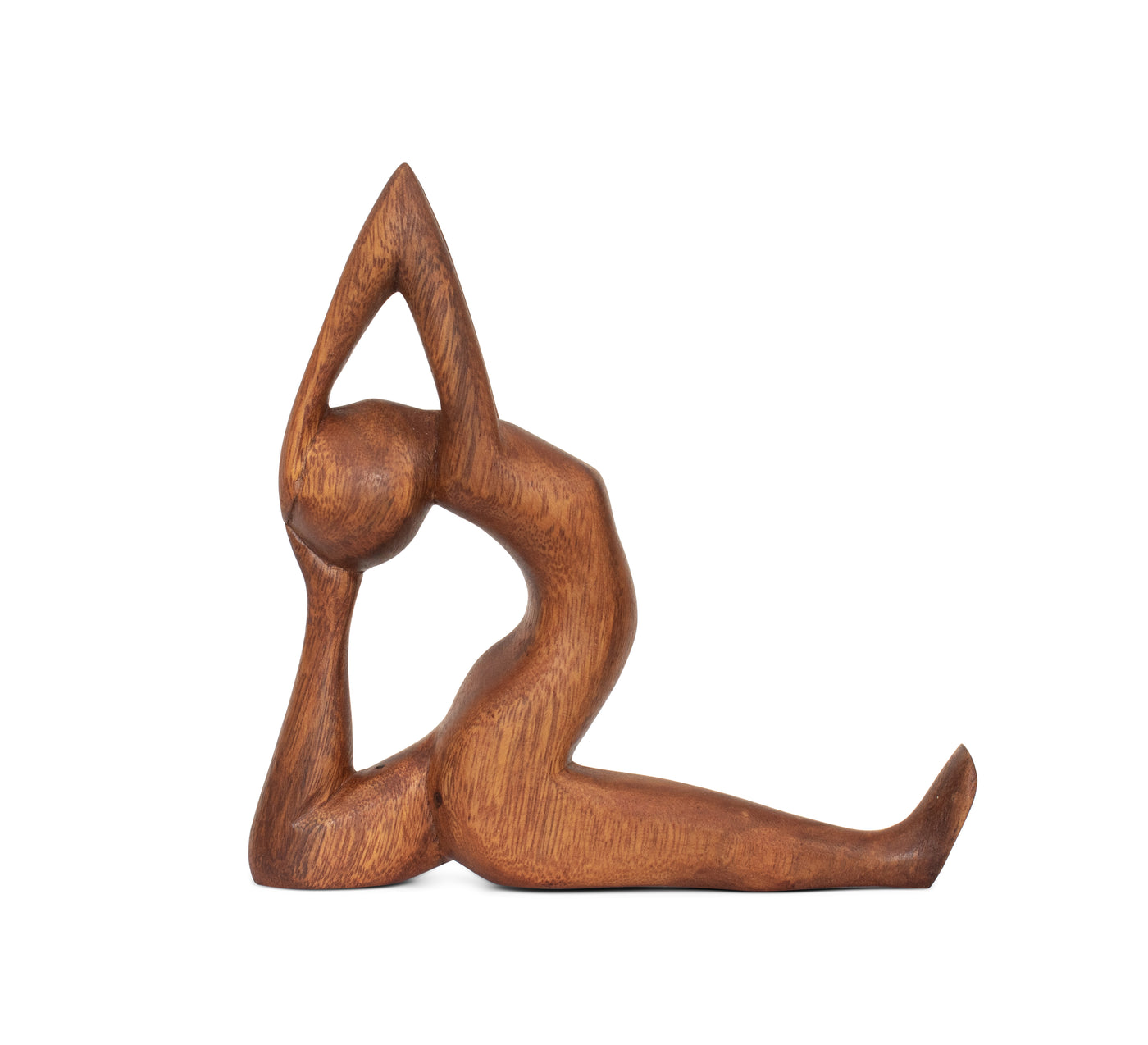 Wooden Handmade Mini Yoga Figurines, Yoga Pose Statue, Yoga Room Studio Decor, Mindful Home Decor Yogi Gift, Decorative Shelf Decor Objects - One-Legged Split in Mermaid Pose