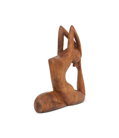 8" Wooden Handmade Mini Yoga Figurines, Yoga Pose Statue, Yoga Room Studio Decor, Mindful Home Decor Yogi Gift, Decorative Shelf Decor Objects, Zen Inspired - One-Legged King Pigeon