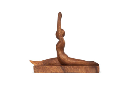 9" Wooden Handmade Mini Yoga Figurines, Yoga Pose Statue, Yoga Room Studio Decor, Mindful Home Decor Yogi Gift, Decorative Shelf Decor Objects - Splits Pose