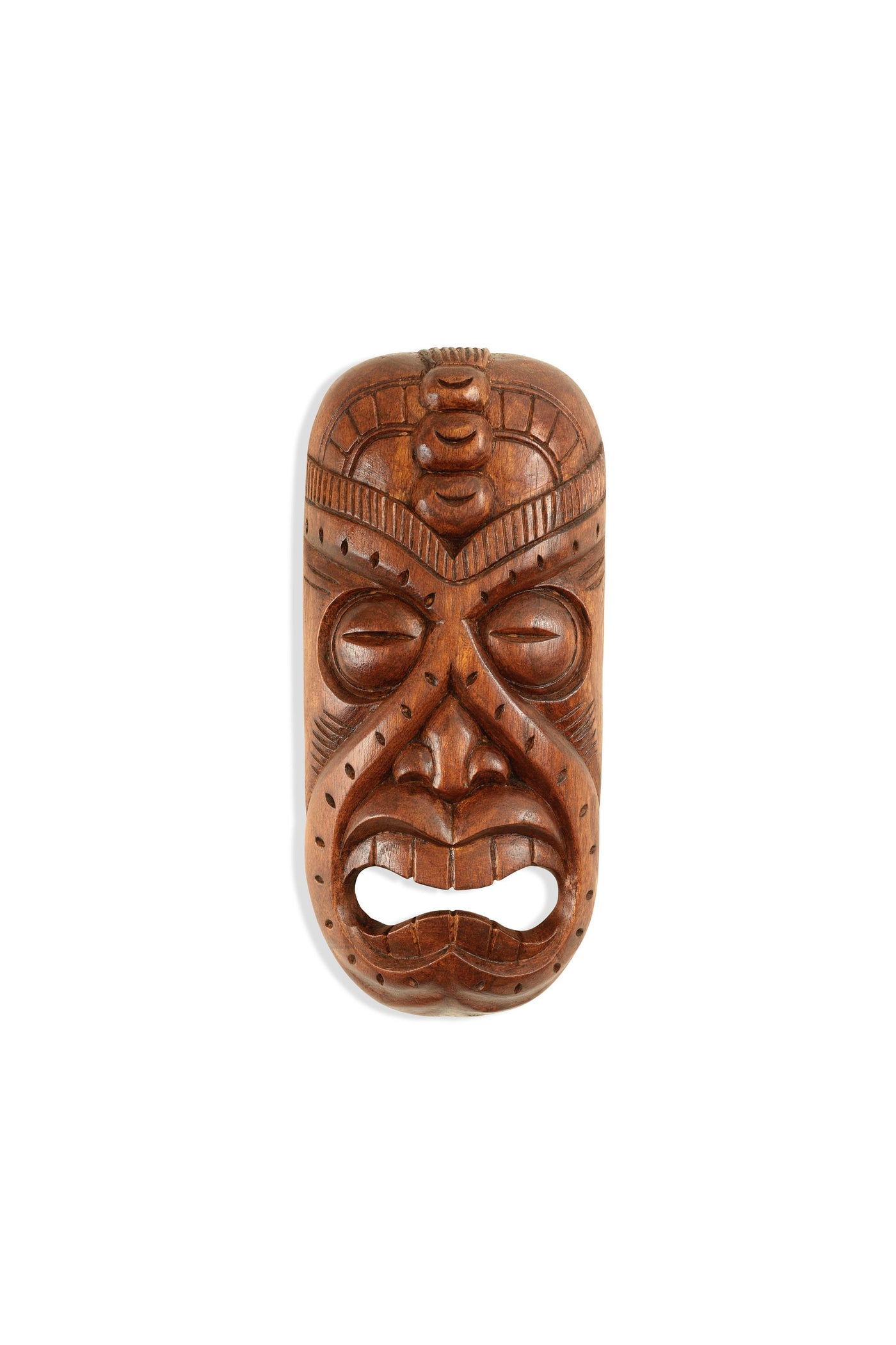 Wooden Tribal African Crying Mask Hand Carved Wall Plaque Hanging Home Decor Accent Art Unique Sculpture Decoration Handmade Handcrafted