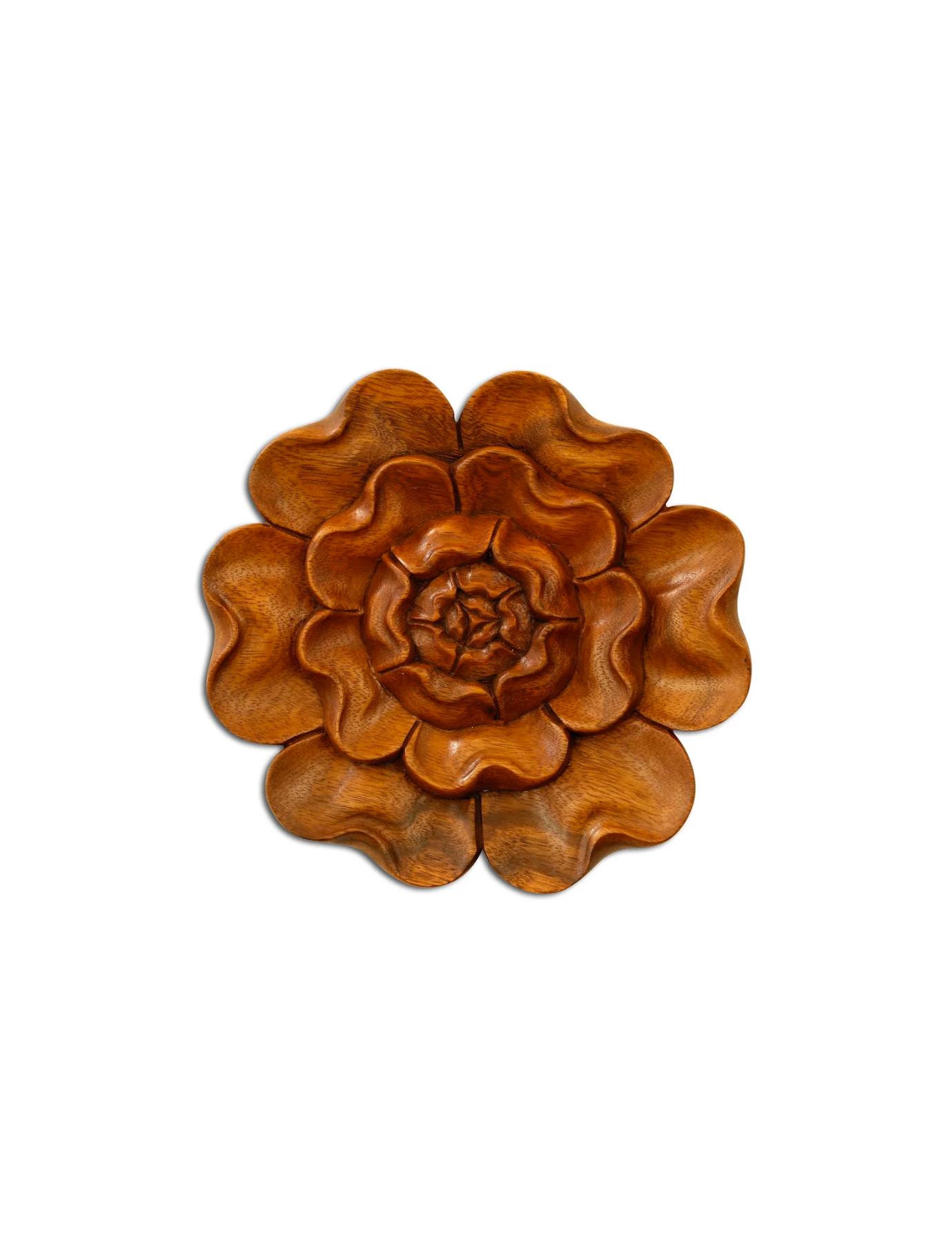 Wooden Hand Carved Wall Art Lotus Flower Relief Panel Handcrafted Wall Plaque Gift Decorative Home Decor Accent Handmade Wood Decoration Floral