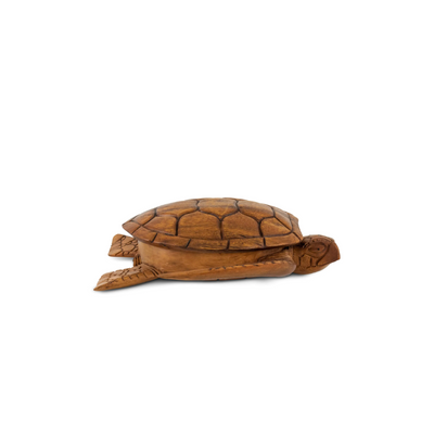 Wooden Handmade Turtle Bowl with Lid Kitchen Dining Decorative Centerpiece Hand Carved Decoration Handcrafted Wood Serving Tortoise