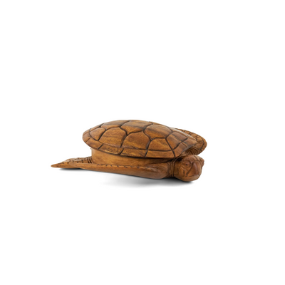 Wooden Handmade Turtle Bowl with Lid Kitchen Dining Decorative Centerpiece Hand Carved Decoration Handcrafted Wood Serving Tortoise