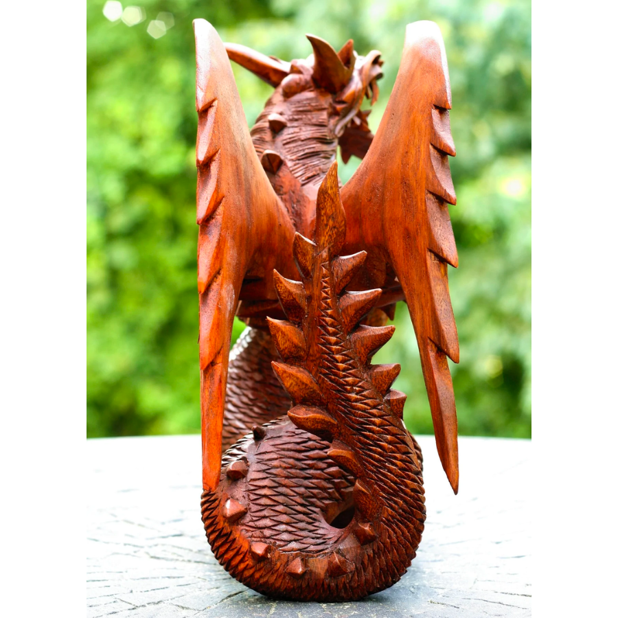 Small Dragon Hand Carved Figure