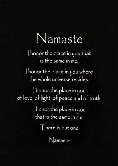 Inspirational Wall Decor Namaste Banner Art, Inspiring Quote Wall Hanging Scroll, Affirmation Motivational Uplifting Message, Thought Saying Tapestry