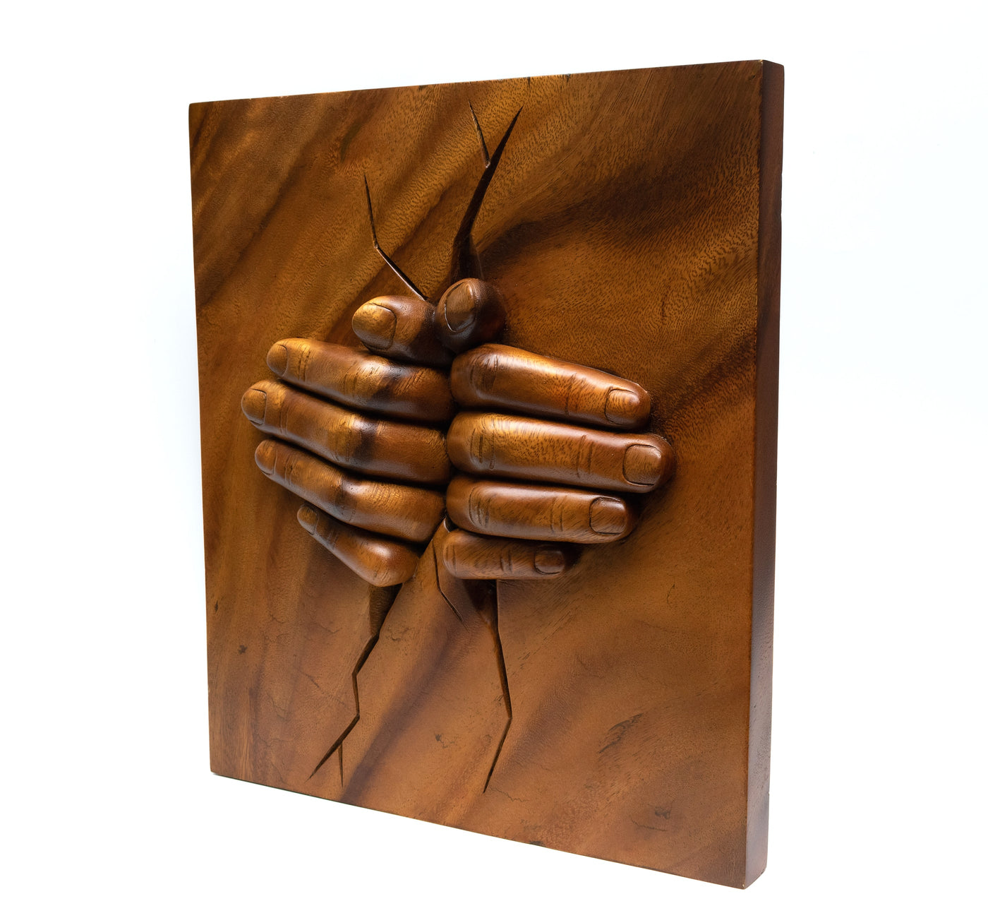 Wooden Handmade Abstract Sculpture Statue Handcrafted - A New Hope - Art Decorative Home Decor Accent Decoration Gift Artwork Hand Carved