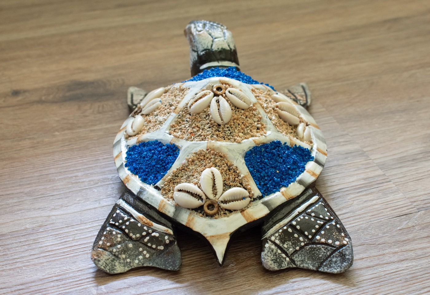 Wooden Tortoise Turtle Home Decor Sculpture Statue Hand Carved Figurine Handcrafted Wall Hanging Handmade Seaside Tropical Nautical Ocean Coastal