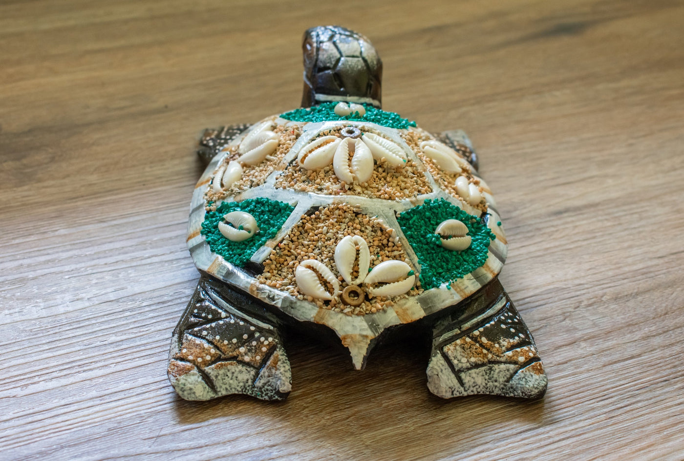 Wooden Tortoise Turtle Home Decor Sculpture Statue Hand Carved Figurine Handcrafted Wall Hanging Handmade Seaside Tropical Nautical Ocean Coastal